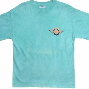 VINTAGE REEBOK TEE SHIRT 1990'S SIZE MEDIUM MADE IN USA EcoFriendlyDyes Chilly Day Comfort