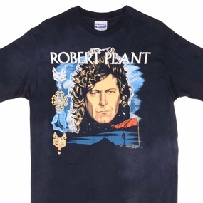 VINTAGE ROBERT PLANT NOW AND ZEN 1988 TEE SHIRT MEDIUM MADE IN USA Lightweight Fashion Layered Wear