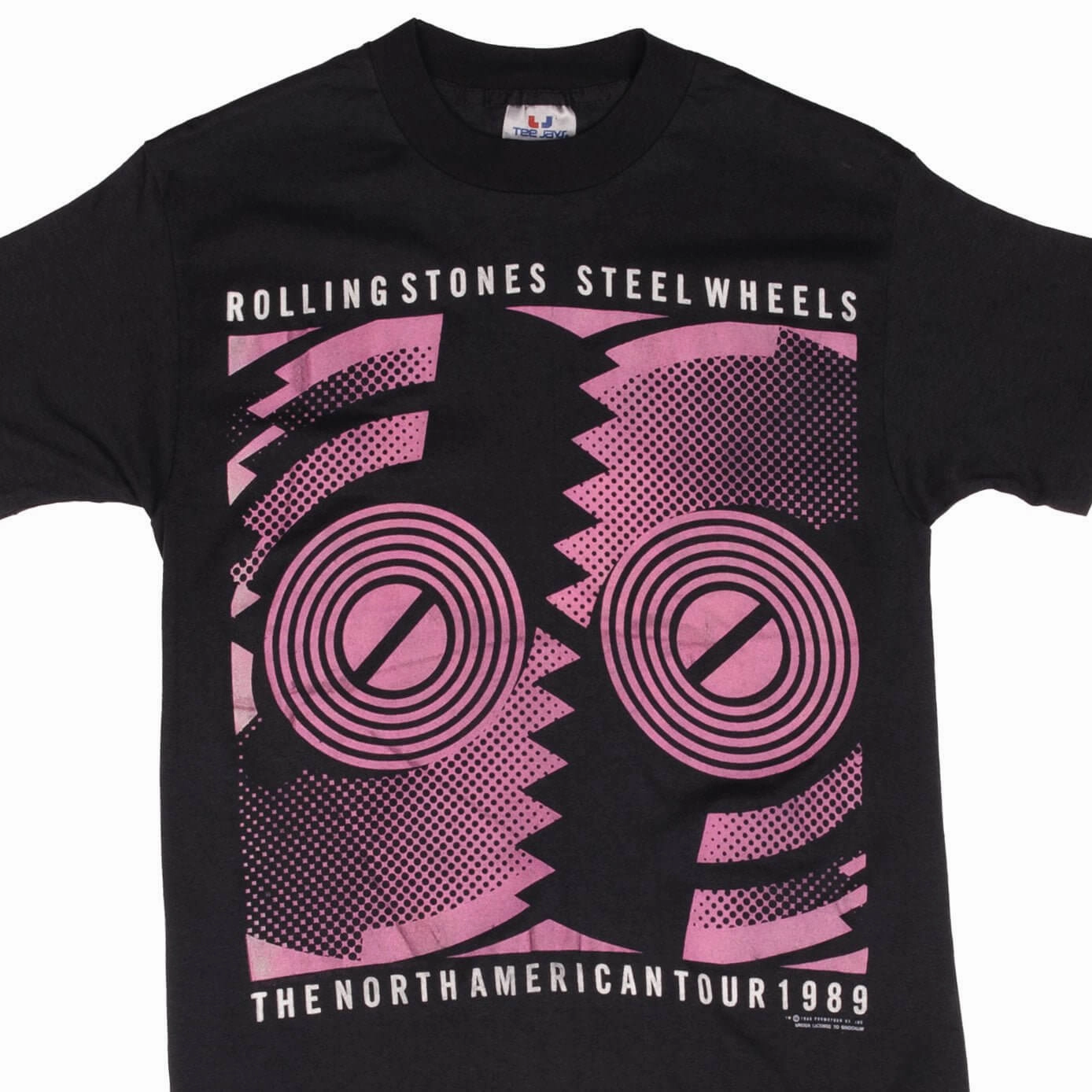 FlexibleKnit warm weather VINTAGE ROLLING STONES THE NORTH AMERICAN TOUR TEE SHIRT 1989 SMALL MADE IN USA