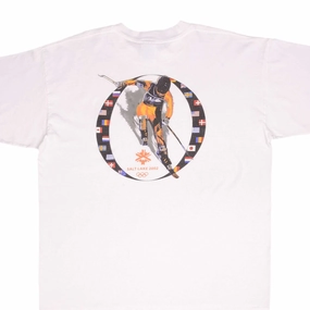 VINTAGE SALT LAKE WINTER OLYMPIC GAMES 2002 SKI TEE SHIRT SIZE XL EthicalProduction Stylish Wear