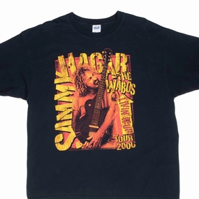 Easygoing Wear Low Impact Processing VINTAGE SAMMY HAGAR AND THE WABOS LIVIN IT UP TOUR 2006 TEE SHIRT 2XL