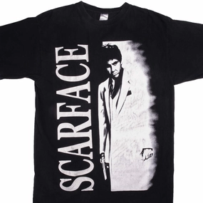 Chic and Cozy Glossy Look VINTAGE SCARFACE MOVIE TEE SHIRT SIZE LARGE
