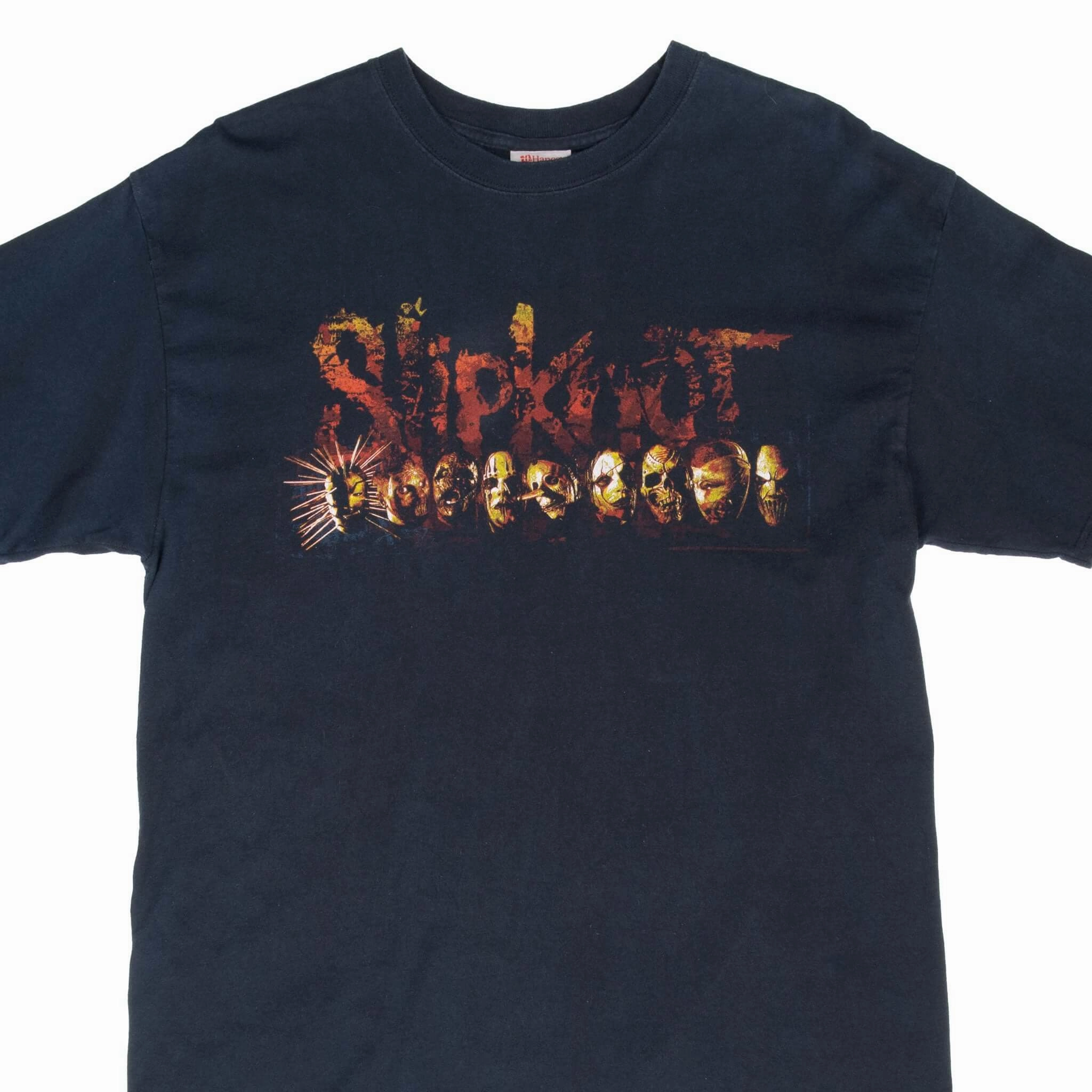 Lightweight Fabric VINTAGE SLIPKNOT 2006 BLACK TEE SHIRT SIZE LARGE