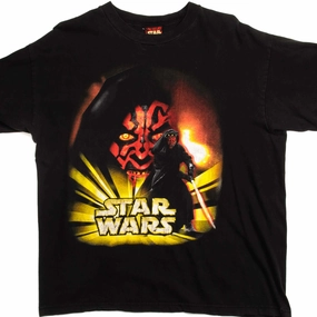 Fur combination VINTAGE STAR WARS DARTH MAUL TEE SHIRT SIZE LARGE