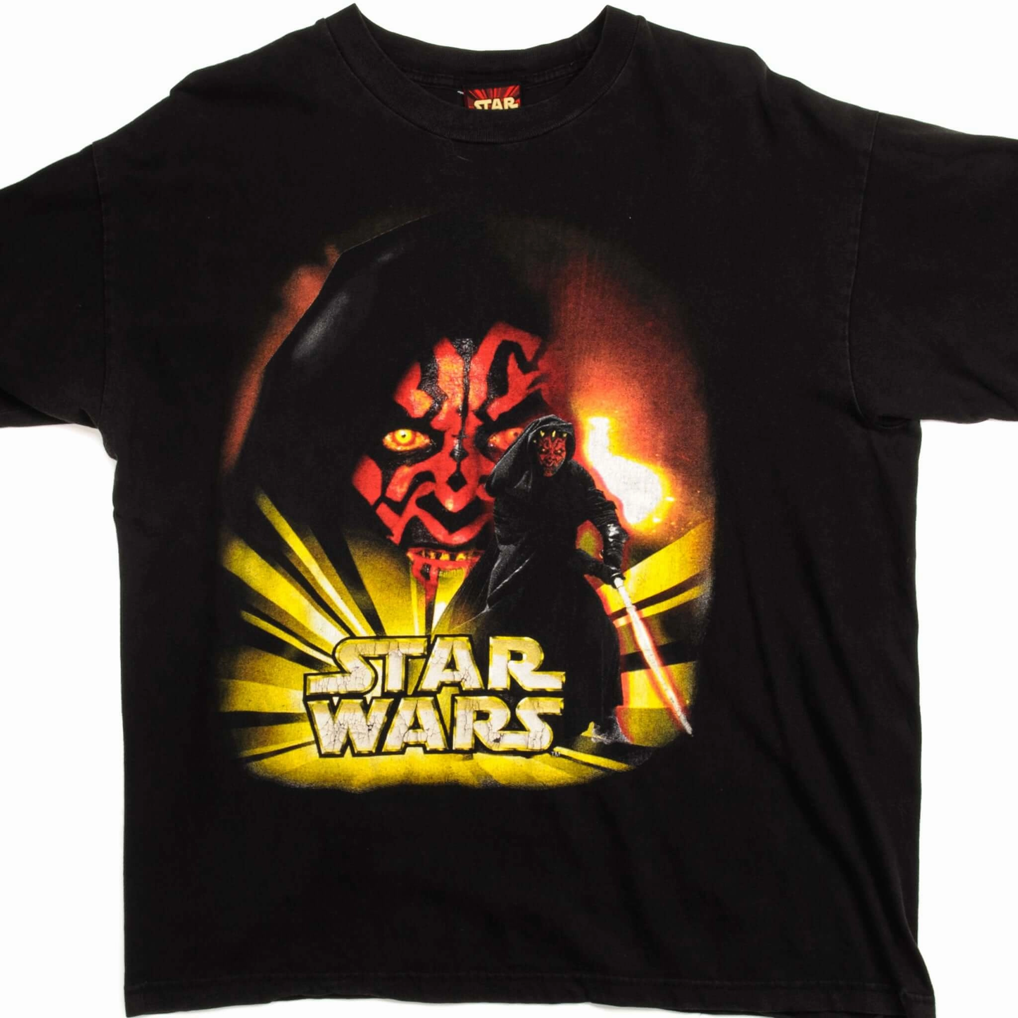 Fur combination VINTAGE STAR WARS DARTH MAUL TEE SHIRT SIZE LARGE