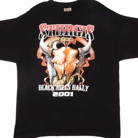 Light and Soft Cozy Layering VINTAGE STURGIS BLACK HILLS RALLY TEE SHIRT 2001 SIZE XL