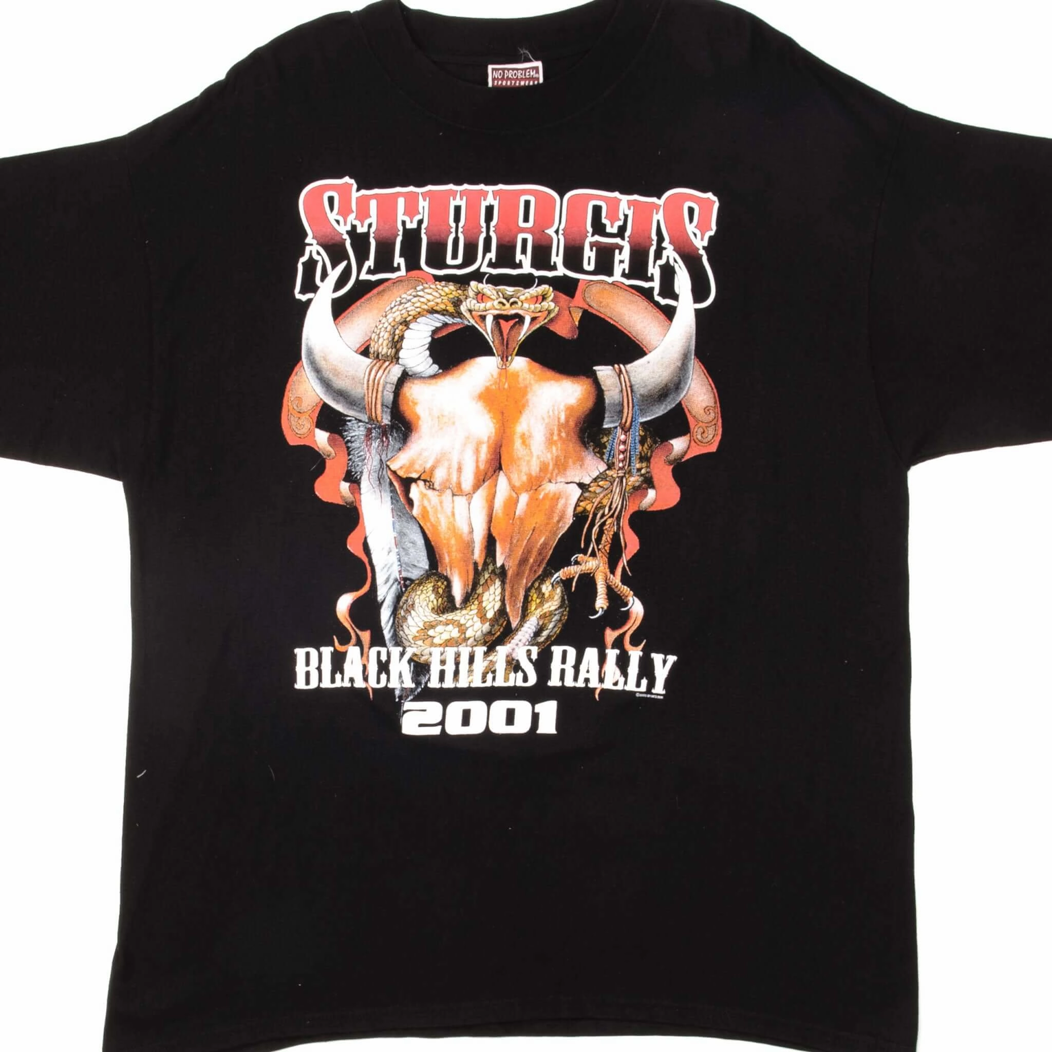 Light and Soft Cozy Layering VINTAGE STURGIS BLACK HILLS RALLY TEE SHIRT 2001 SIZE XL