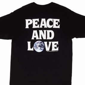 Sporty Appeal Relax Style Trend VINTAGE STUSSY PEACE AND LOVE TEE SHIRT SIZE LARGE