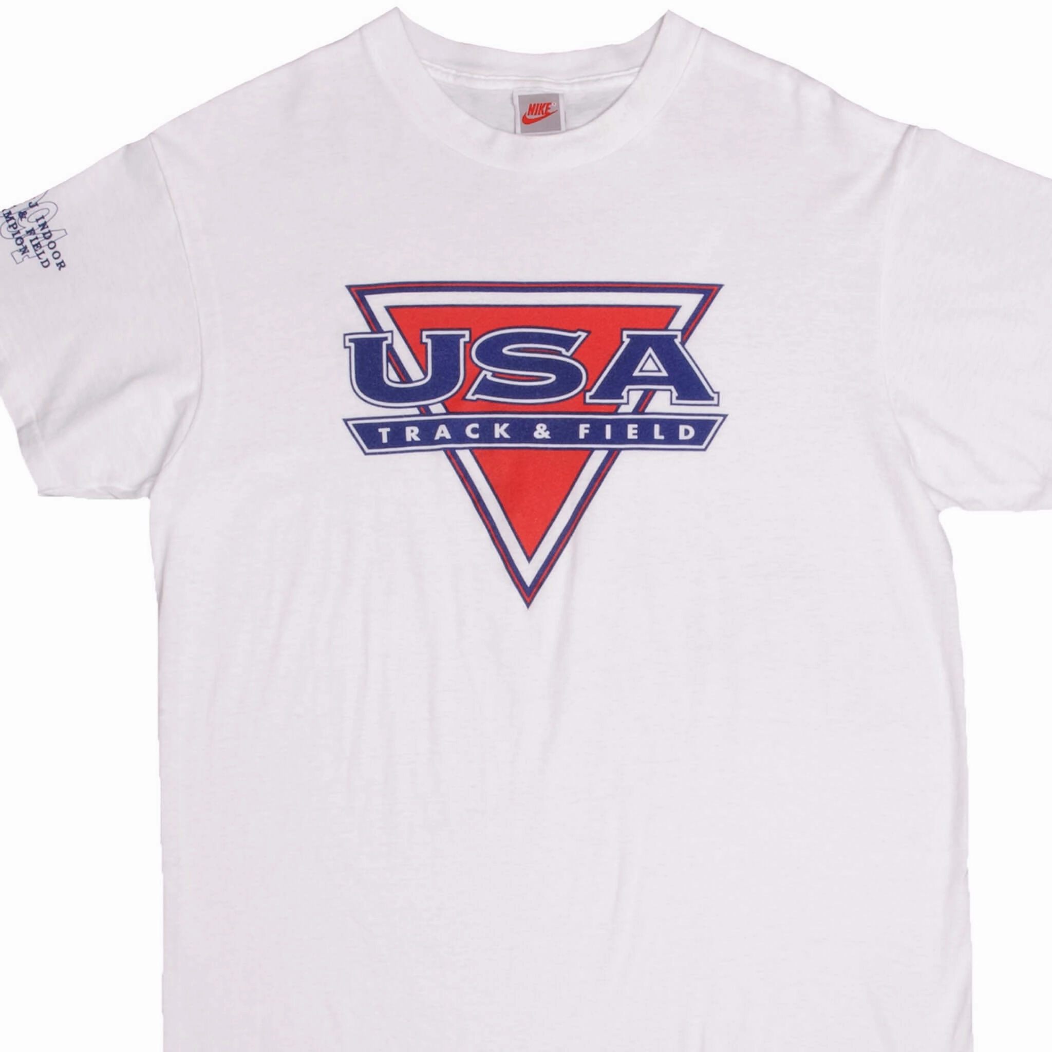 Relaxed Style Floral Pattern VINTAGE NIKE USA TRACK & FIELD 1994 CHAMPION TEE SHIRT SIZE XL MADE IN USA