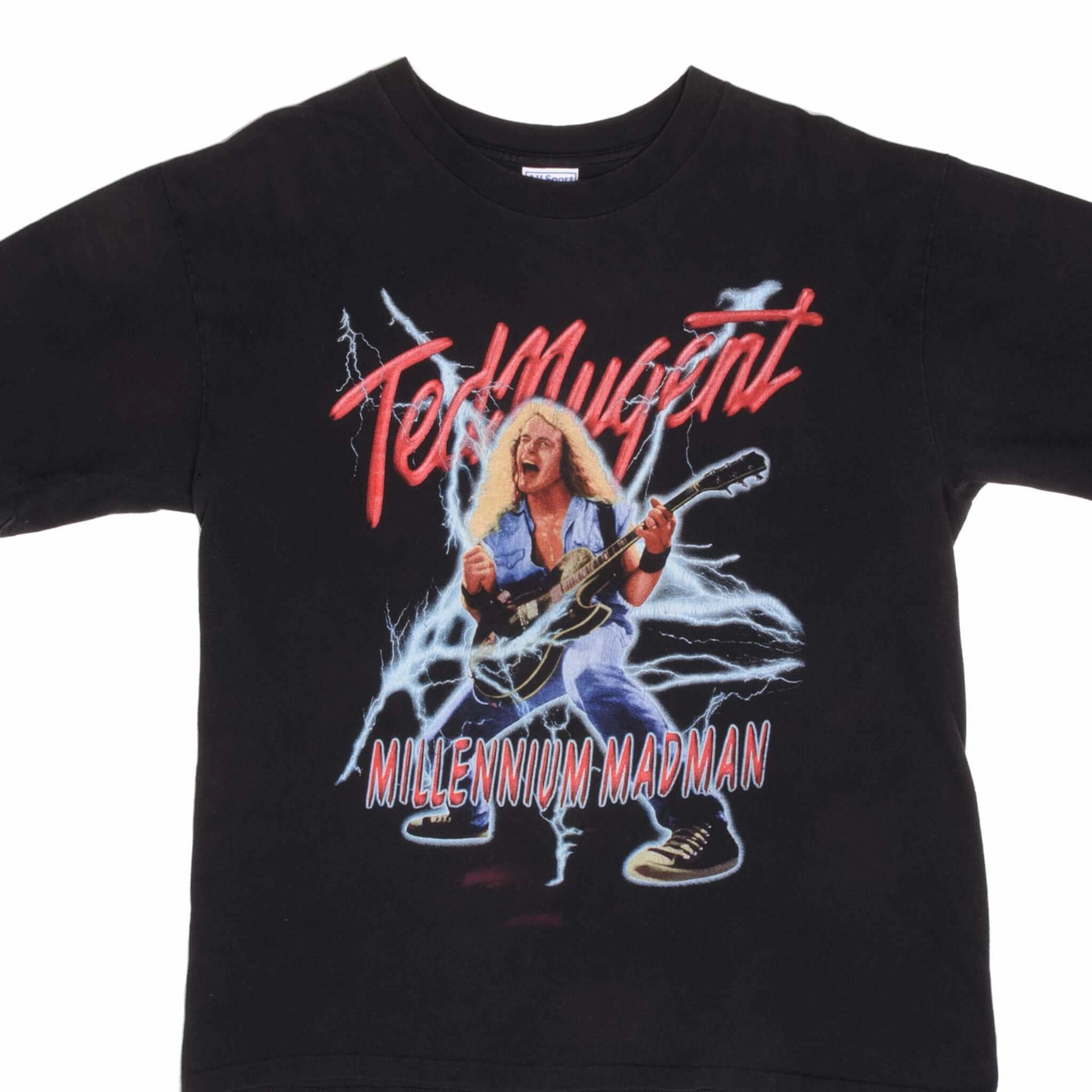 Classic Comfort VINTAGE TED NUGENT MILLENIUM MADMAN TEE SHIRT 1990S SIZE LARGE