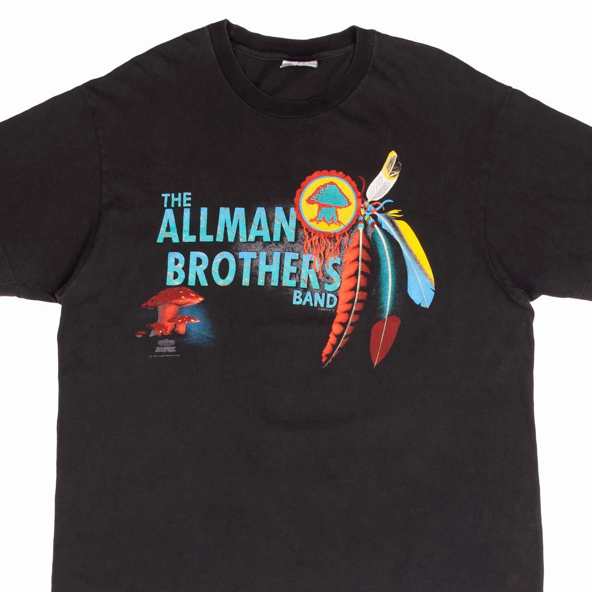 Relaxed fit wear Street Comfort VINTAGE THE ALLMAN BROTHERS BAND 1991 TEE SHIRT SIZE XL MADE IN USA