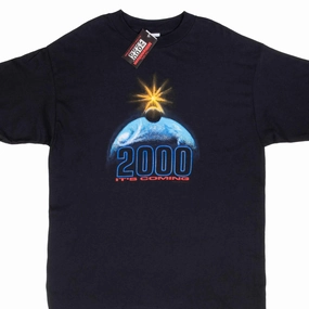 VINTAGE THE NEW MILLENNIUM YEAR 2000 TEE SHIRT SIZE XL DEADSTOCK Seasonal Staple Light Wear