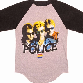 Chill Wear Timeless Piece VINTAGE THE POLICE RAGLAN TEE SHIRT 1983 SIZE SMALL