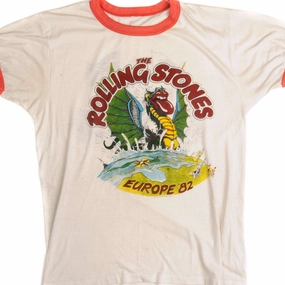 Trendy Fashion VINTAGE THE ROLLING STONES EUROPE'82 TOUR TEE SHIRT 1982 SIZE MEDIUM