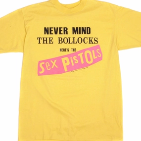 Timeless Must-Have VINTAGE THE SEX PISTOLS NEVER MIND THE BOLLOCKS TEE SHIRT 1980S MEDIUM MADE USA