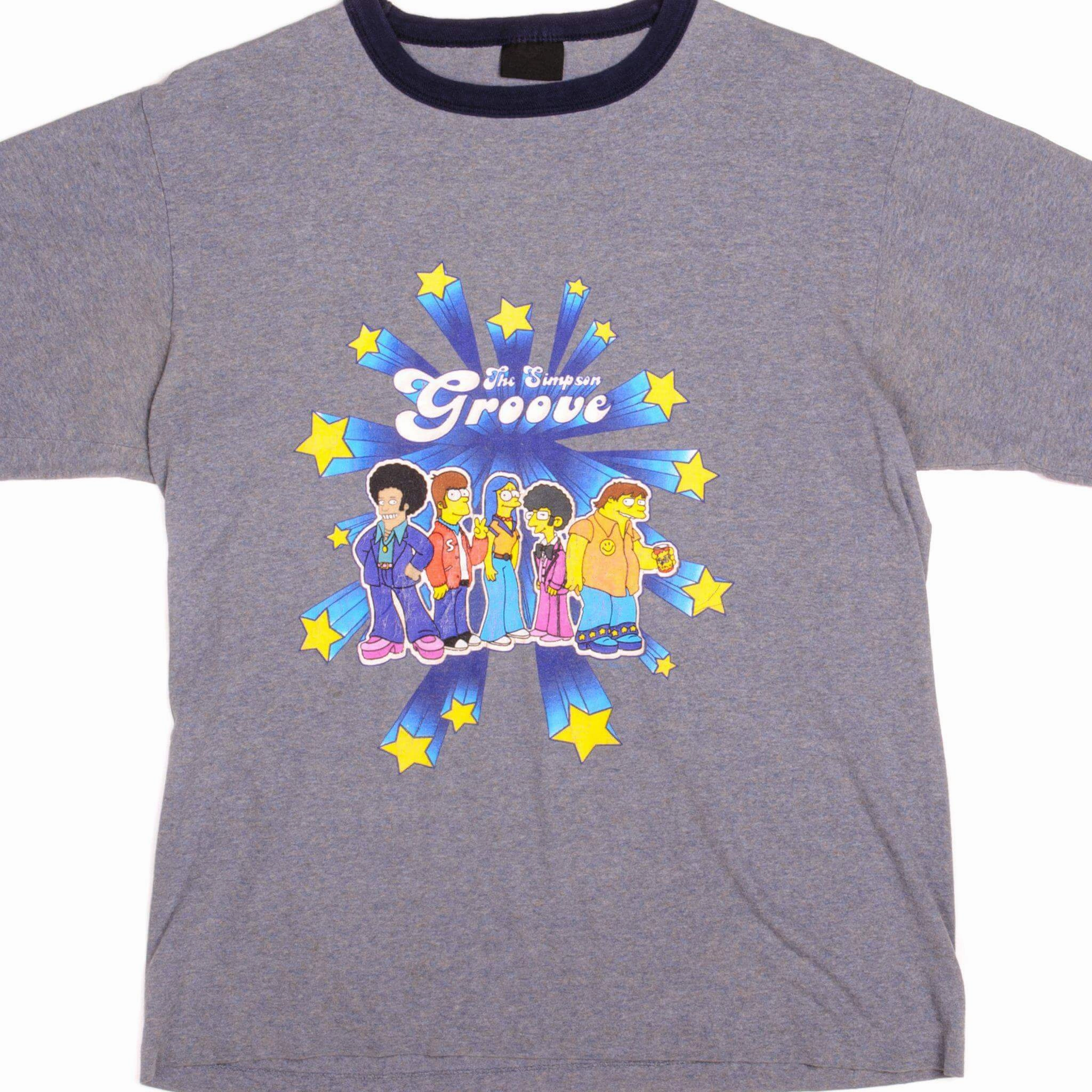 Anti Odor Treatment VINTAGE THE SIMPSON GROOVE TEE SHIRT 1990S SIZE LARGE MADE IN USA