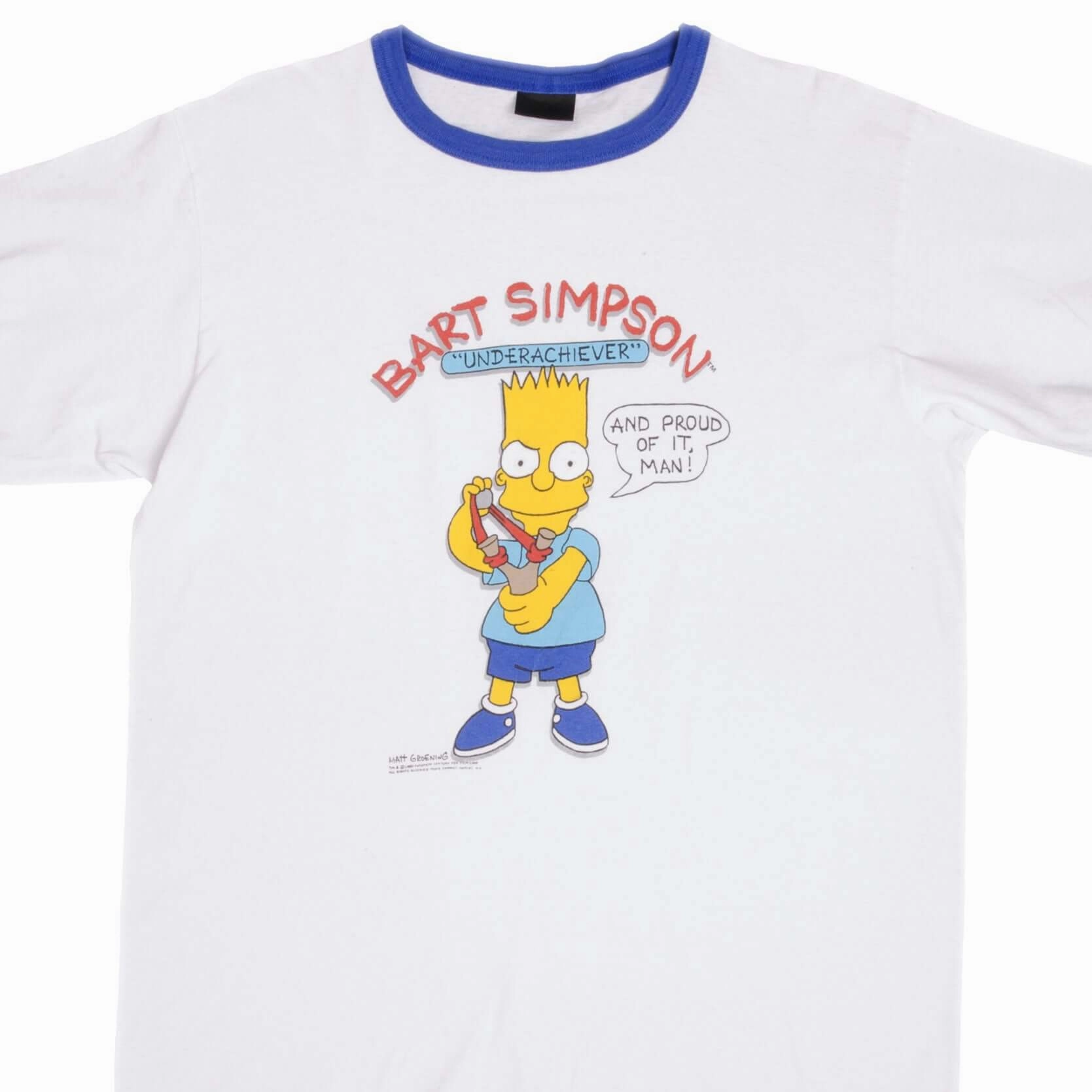 VINTAGE THE SIMPSONS BART TEE SHIRT 1989 SIZE LARGE MADE IN USA Reinforced Shoulder Stitching Comfy Essentials