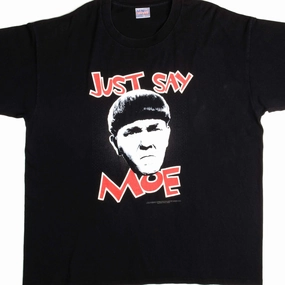 VINTAGE THE THREE STOOGES MOE TEE SHIRT 1997 SIZE 2XL Picnic Thermal Regulation Fabric