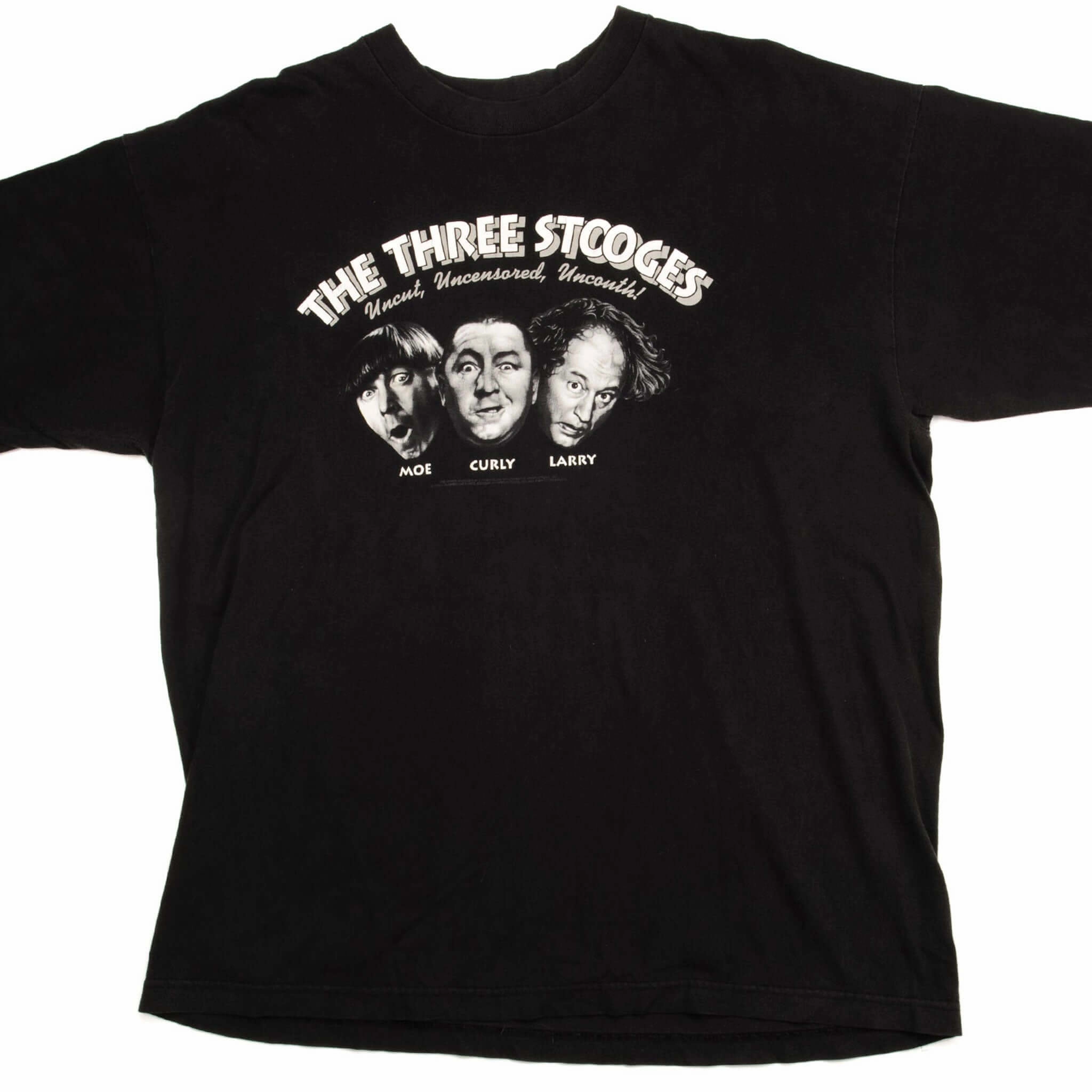 VINTAGE THE THREE STOOGES TEE SHIRT 1995 SIZE XL MADE IN USA Outdoor Trend Look skinny but not tight