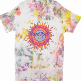 VINTAGE TIE-DYE HARD ROCK CAFE TEE SHIRT SIZE SMALL MADE IN USA Chill Vibes Beach Outfit