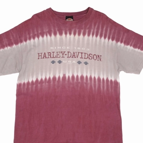VINTAGE TIE DYE HARLEY DAVIDSON DAYTONA TEE SHIRT 2000 SIZE LARGE Non Restrictive Silhouette