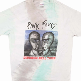 VINTAGE TIE-DYE PINK FLOYD DIVISION BELL TOUR TEE SHIRT 1994 SIZE XL MADE IN USA Popular