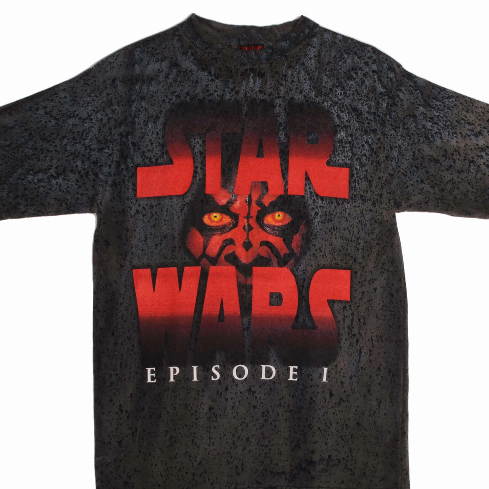 VINTAGE TIE DYE STAR WARS EPISODE 1 DARK MAUL TEE SHIRT 2000S LARGE Friction Free Inner Lining Festival wear