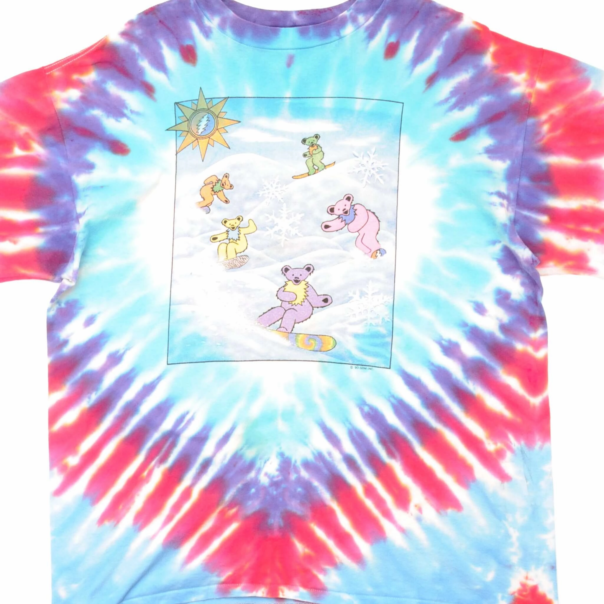 VINTAGE TIE-DYE THE GRATEFUL DEAD TEE SHIRT 1990 SIZE XL MADE IN USA Easy Wear Style