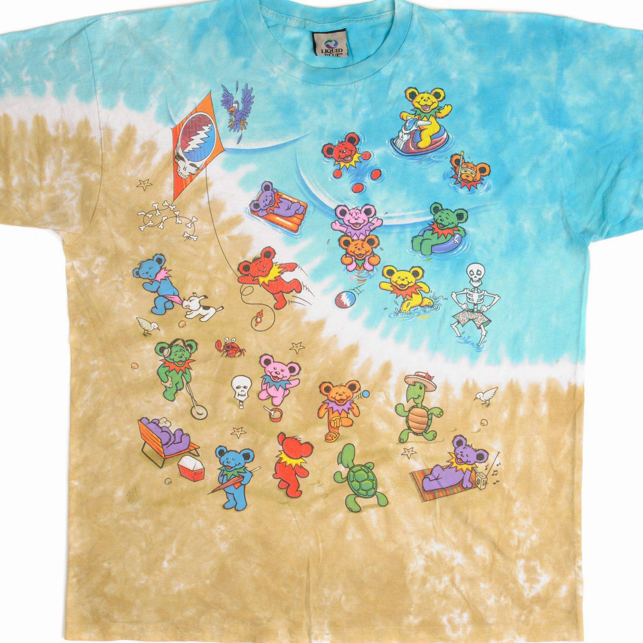 VINTAGE TIE-DYE THE GRATEFUL DEAD TEE SHIRT 1999 SIZE 2XL Garment Dyed Finish