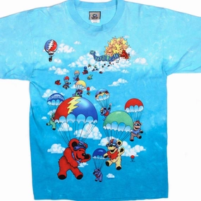 Elderly clothing VINTAGE TIE-DYE THE GRATEFUL DEAD TEE SHIRT 2000 SIZE MEDIUM MADE IN USA