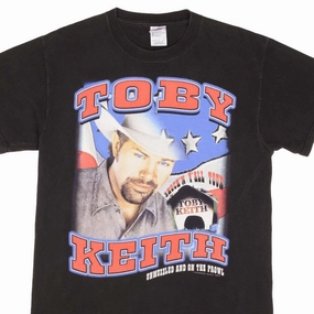 Sporty Vibe VINTAGE TOBY KEITH SHOCK'N Y'ALL TOUR TEE SHIRT 2003 SIZE MEDIUM