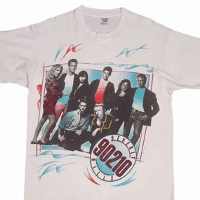 VINTAGE TV SHOW BEVERLY HILLS 90210 TEE SHIRT 1990S SIZE LARGE MADE IN USA Fresh Outfit Simple Chic