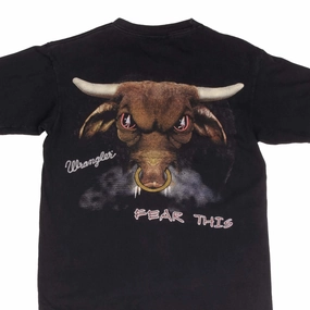 VINTAGE WRANGLER BULL RODEO 1990S TEE SHIRT SIZE MEDIUM MADE IN USA Floral freshness Timeless Appeal