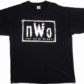 EcoConscious Processing VINTAGE WRESTLING NEW WORLD ORDER TEE SHIRT 1990S SIZE XL