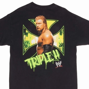 Stretch Fit VINTAGE WRESTLING WWE TRIPLE H TEE SHIRT 2007 SIZE XL