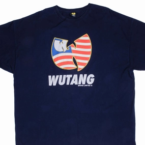 VINTAGE WUTANG CLAN 90S TEE SHIRT SIZE 3XL MADE IN USA Boat neck style