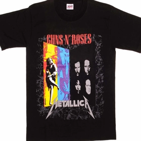Unisex style coordinate with other items VINTAGE GUNS N' ROSES METALLICA TOUR TEE SHIRT 1992 SIZE SMALL MADE IN USA