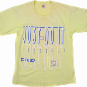 VINTAGE NIKE TEE SHIRT JUST DO IT SIZE MEDIUM MADE IN USA 1987-1992 Smart Casual Perfect Fit
