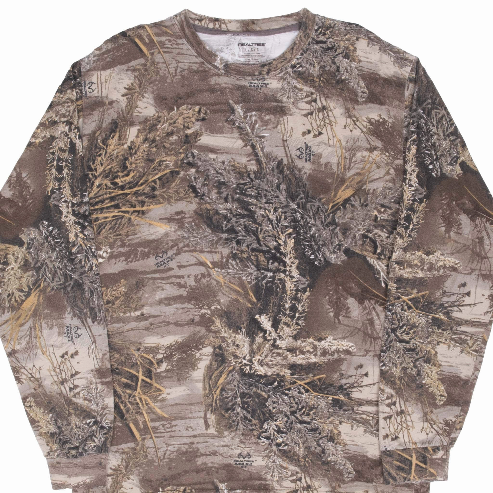 VINTAGE HUNTING REALTREE MAX 1 CAMO LONG SLEEVE TEE SHIRT MEDIUM Hypoallergenic fabric No-Shrink Fabric