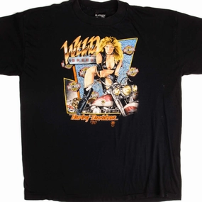 Lightweight Wear VINTAGE 3D EMBLEM HARLEY DAVIDSON TEE SHIRT 1988 SIZE XL MADE IN USA