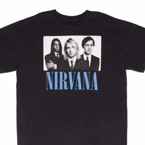 BOOTLEG NIRVANA SUB POP TEE SHIRT SIZE XL MADE IN USA SINGLE STITCH Anti-pilling Streetwear attitude