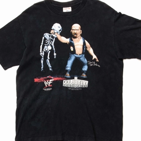 Seam Free Shoulders VINTAGE WWF STONE COLD STEVE AUSTIN TEE SHIRT 1998 SIZE MEDIUM MADE IN USA