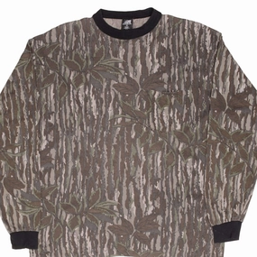 VINTAGE HUNTING REALTREE CAMO LONG SLEEVE TEE SHIRT 1990S LARGE MADE IN USA Non Irritating Seams Simple and Relaxed
